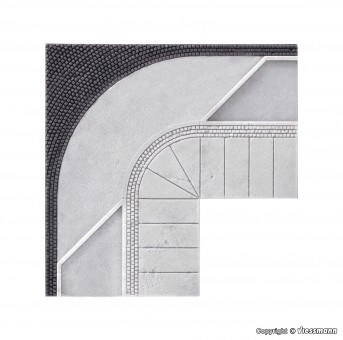 Vollmer 48253 H0 Gehweg mit 90 Grad Winkel 