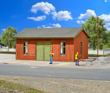 Vollmer 49380 TT Werkstatt mit Ziegel-/Fach 