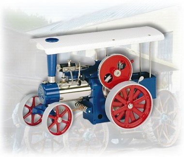 Wilesco 00405 D405 Dampftraktor blau 