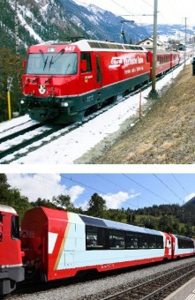 Kato 10-2026 RhB Glacier Express Wagen-Set 3-tlg Ep.5 