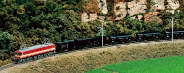 Kato 10-431 JNR Güterzug E851 + 7 Güterwagen Ep.4 