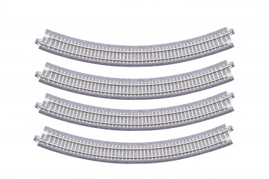 Kato 20-114 Gebogenes Gleis R282 mm 45° Betonschwell 