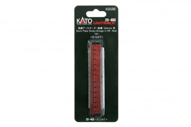 Kato 20-460 Blechträgerbrücke gerade 124mm Rot mit  
