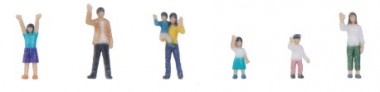 Kato 24-251A Winkende Figuren Set A (6 Stk.) 