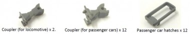 Kato 28-186 Kurzkupplung-Set 14-tlg 