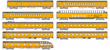 Kato USA 1060891 MILW Personenwagen-Set 11-tlg 