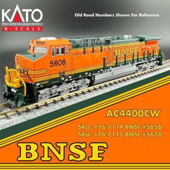 Kato USA 1767114 BNSF Diesellok GE AC4400CW Ep.5 