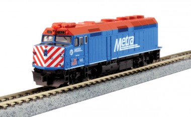 Kato USA 1769107DCC F40PH Chicago Metra #157  