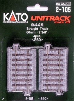 Kato Noch 02105 Gleis gerade 60 mm, 4 St. 