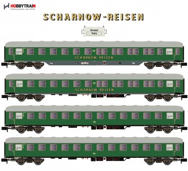 Hobbytrain 22202 DB Scharnow Personenwg.-Set 4-tlg Ep.3b 