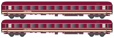 Hobbytrain 22211 2er Set Liegewagen Bcm 246 Euro-Express 