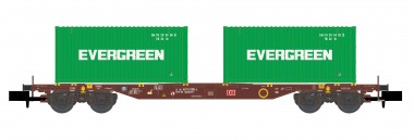 Hobbytrain 23204 Containerwagen Sgjkkmms 699 DB, Ep.IV,  