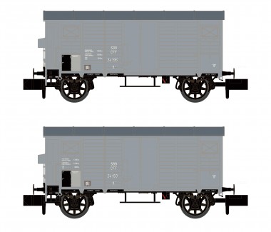 Hobbytrain 24204 SBB Güterwagen-Set K2 2-tlg. Ep.2 