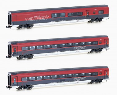 Hobbytrain 25225 ÖBB Railjet Personenwagen-Set 3-tlg Ep.6 