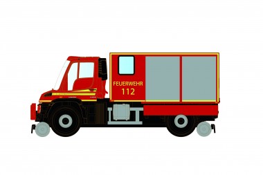 Hobbytrain 32303 Feuerwehr MB Zweiwege Unimog U423 Ep.6 