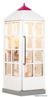 Viessmann 1372 Telefonzelle Telekom geschlossen mit LED 