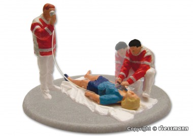 Viessmann 1540 Rettungssanitäter im Einsatz, bewegt 