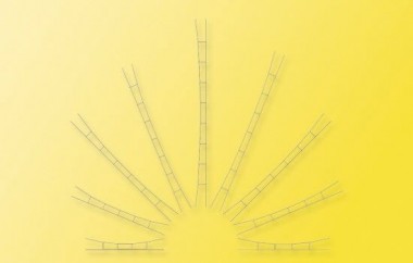 Viessmann 4255 Universal Fahrdraht 196-218 mm, 5 St. 