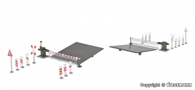 Viessmann 5107 Bahnschranke mit Behang 