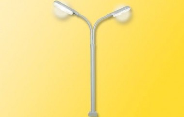 Viessmann 60951 LED Peitschenleuchte doppelt, weiß 