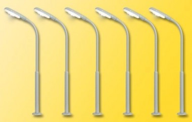 Viessmann 64906 LED Peitschenleuchte, weiß 6 St. 