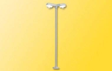 Viessmann 6498 LED Straßenleuchte modern doppelt, weiß 