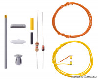 Viessmann 6626 Bausatz LED Bahnsteigleuchte, weiß 