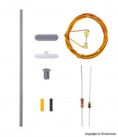 Viessmann 6726 Bausatz LED Bahnsteigleuchte, weiß 