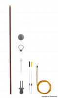 Viessmann 6727 Bausatz LED Holzmastleuchte, warmweiß 