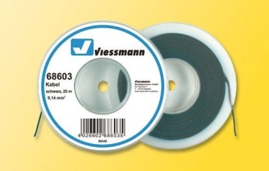 Viessmann 68603 25 m Kabel, 0,14 mm², schwarz 