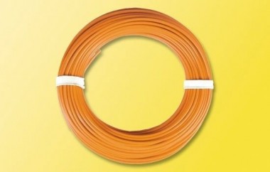 Viessmann 6869 10 m Kabelring, 0,14 mm², orange 