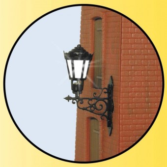 Viessmann 9074 Wandlaterne mit LED, warmweiß 