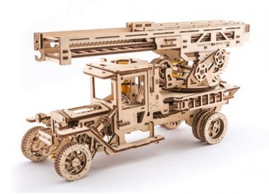 Ugears Mechanical 70022 UGEARS Feuerwehrdrehleiter 