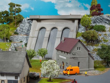 Faller 130943 Elektrizitätswerk mit Staumauer 