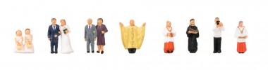 Faller 155605 Hochzeitspaar mit Pfarrer 