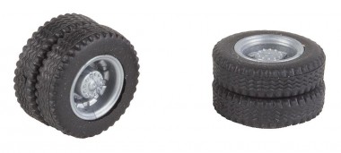 Faller 163115 2 Kompletträder (Hinterachse) 