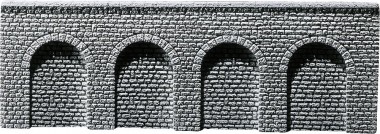 Faller 170890 Dekorplatte Arkaden, Naturstein 