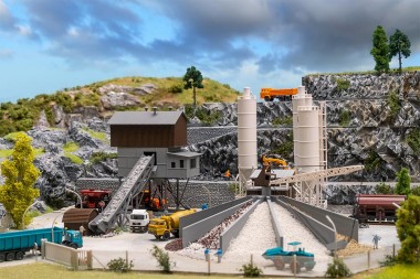 Faller 222228 Betonmischwerk mit Kies-Verla 