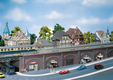 Faller 272577 Arkaden mit Geschäften 