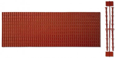 Faller 333101 Ziegeldach und Firstziegel 