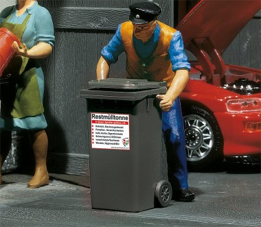 Faller 333205 Mülltonnen grau 2 Stück 