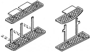 Weinert 8821 Tritte f. 4yg Umbauwagen 1Satz 