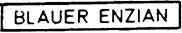 Weinert 9111 Neusilberschilder für Blauer Enzian 