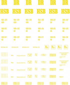 Weinert 91136 Schiebebilder HSB Rekowagen 