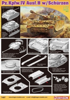 Dragon 007497 Pz.Kpfw.IV Ausf.H w/Schurzen 