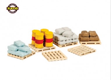 Peco 221 Paletten, Säcke und Fässer  