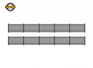 Peco 422 Station Zaun, schwarz 