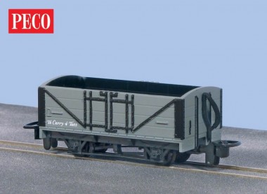 Peco GR-200U offener Waggon Grau unbeschriftet   