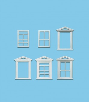 Peco LK-756 Fenster + Rahmen  8 St.  