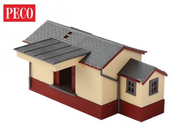 Peco NB-6 Güterschuppen, Typ Backstein/Holz 